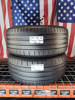 🇺🇸 2 USED TIRES 245/35ZR20 PIRELLI P-ZERO PZ4 MAX PERFORMANCE SUMMER 245 35 20