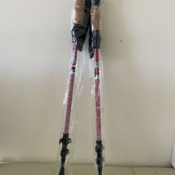 A new pair of hiking sticks, with cork hand grips that absorb sweat, quick external locking adjustment. Essential for outdoor hiking. $30 per set. Buy