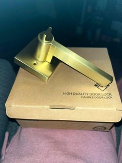 DOOR LOCK BRASS HANDLE