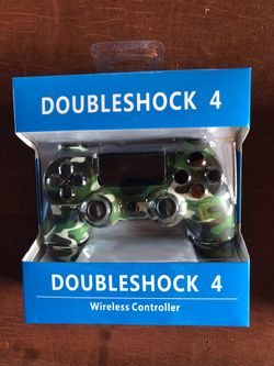 Ps4 Green Camouflage Bluetooth Controller 