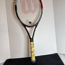 Wilson BLX Bold 100 Sq In, 9.4 oz Tennis Racquet Red Black 4 3/8