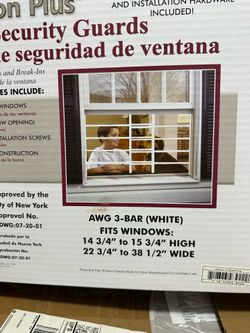 White window guards