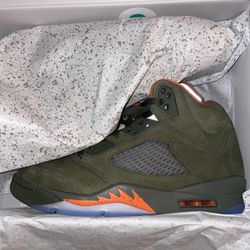 Air Jordan 5 Army Olive