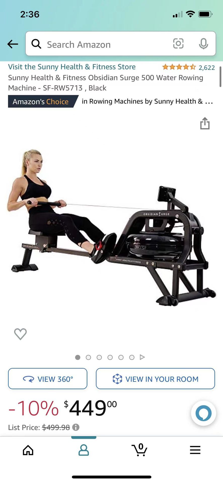 Water Rowing Machine-sunny Health&Fitness 