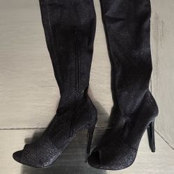 Over The Knee Boots Open Toe
