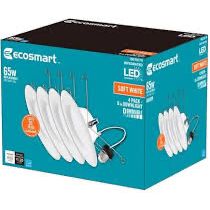 💡 EcoSmart 4” LED Recessed Retrofit Light Trim – 3 pcs (New)