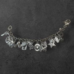 Handmade I Love Texas Deluxe Charm Bracelet
