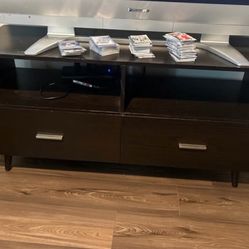 Dark Wood TV Stand