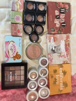 makeup eyeshadow palette and cheek