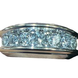 10k White Gold Ring 