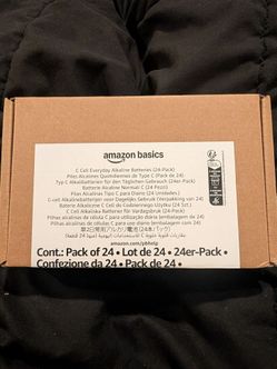 New Amazon Basics C-Cell Alkaline Batteries – 24 Pack