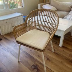 Boho Style Chair with Cushion