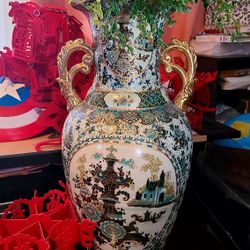 LARGE Antique Ceramic VASE