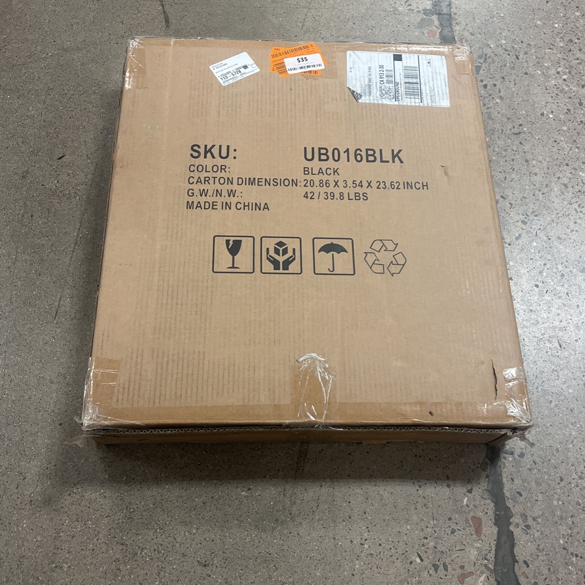 Crestlive Products 40 lbs. Cement Patio Umbrella Base in Black