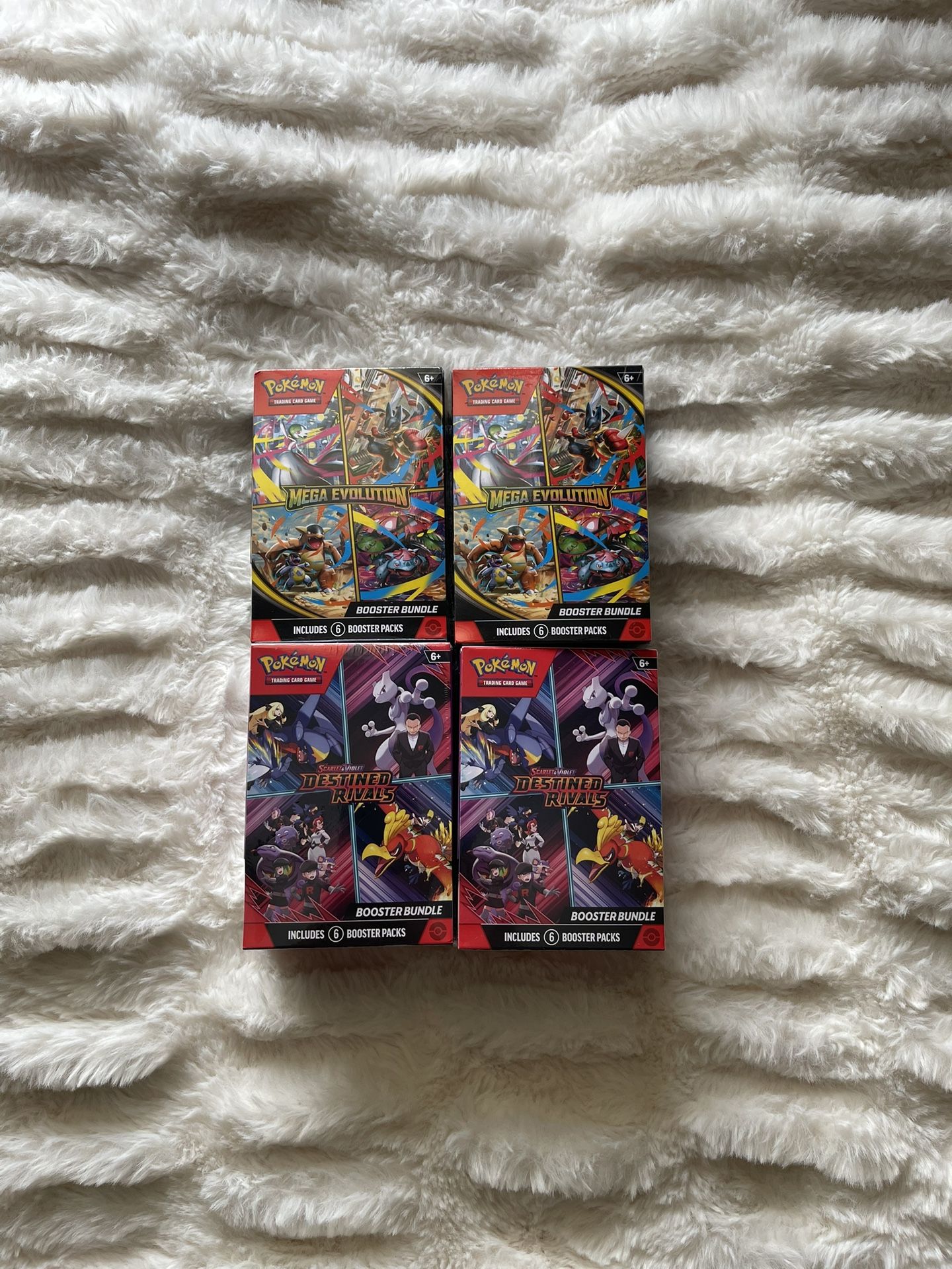 Pokémon Destined Rivals / Mega Evolution - Base Set Booster Bundles 4x LOT