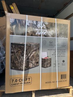 Realtree 7 cu ft Chest Freezer, Camouflage, Manual Defrost, Model BD-200C-E-RT