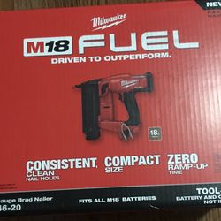 MilwaukeeFuel M18 18ga Brad Nailer Tool Olny Brand New $200 Firm Cash Olny 