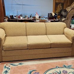 Clean Sofa In Wheat Color
