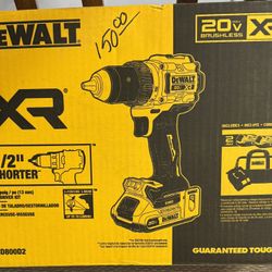 20V MAX Lithium-Ion Cordless Brushless 1/2 in. Drill Driver Kit with (2) 2.0Ah Batteries, Charger and Bag