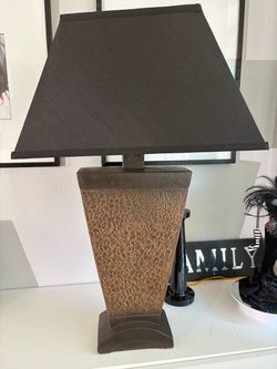 Table Lamp, Brown, Set of 2