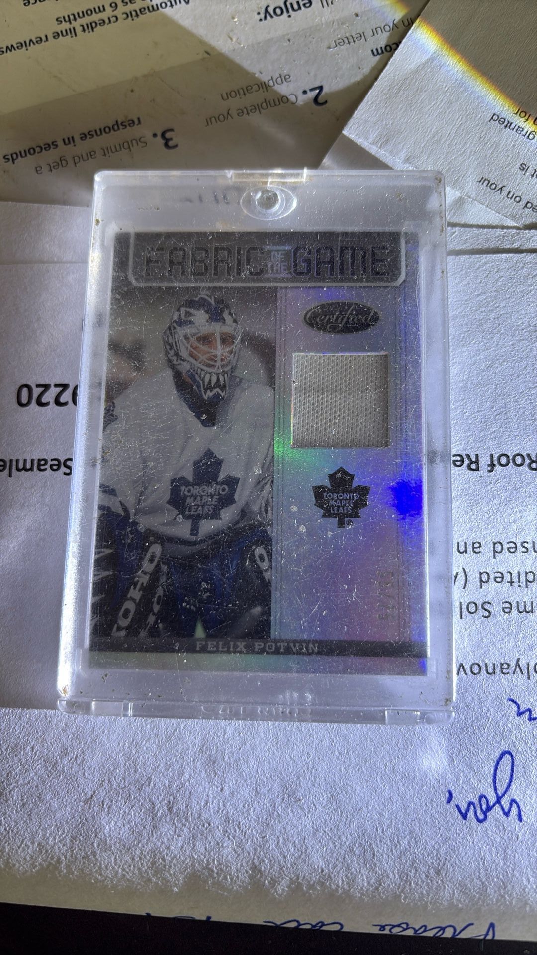 2012-13certified Fabs Of The Game Felix Potvin#fog-fp Rare 55/75!