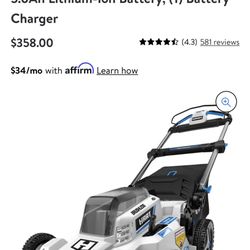 Lawnmower Hart 40v Cordless Bruslhess 20