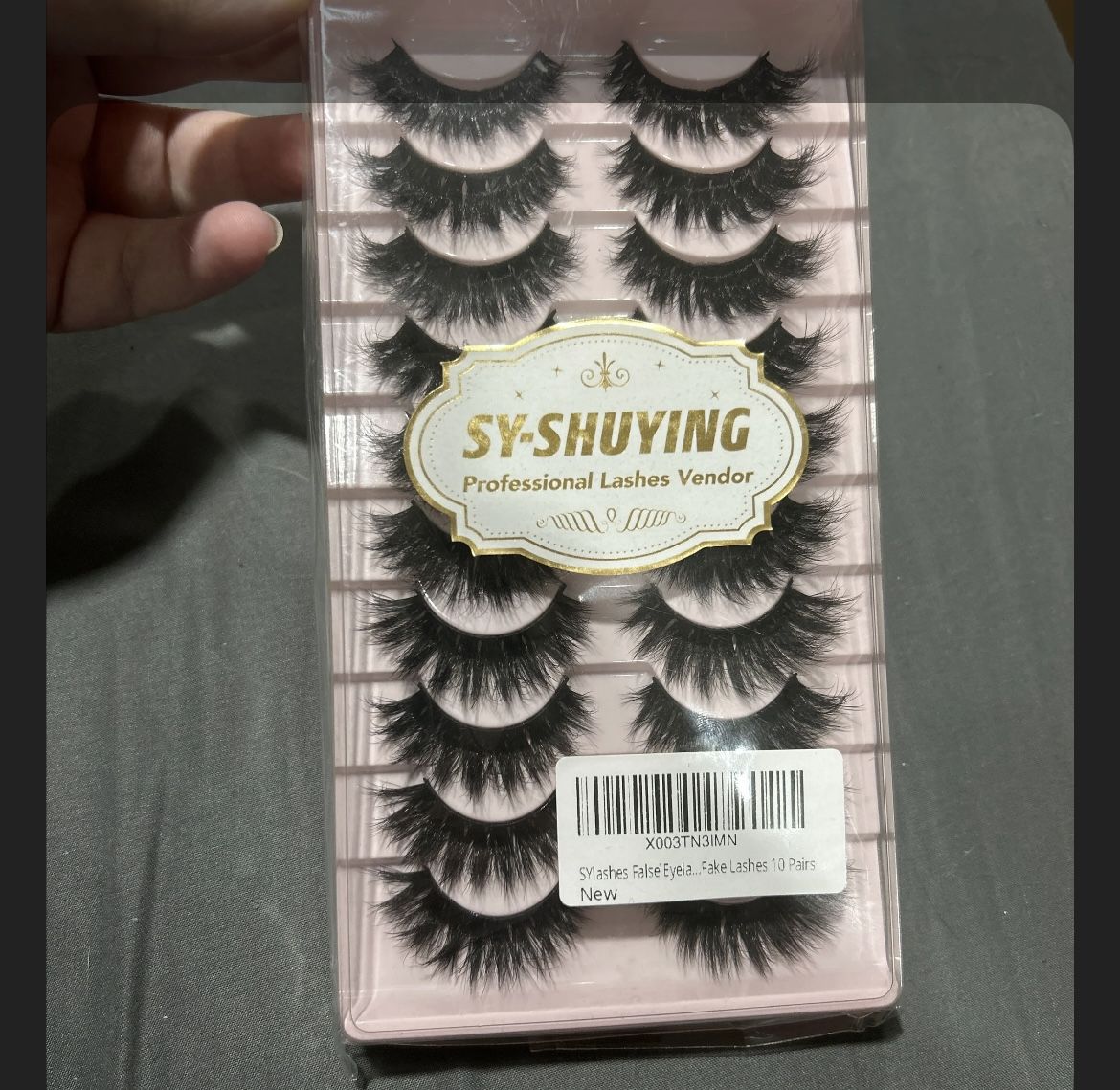 10 pairs False Eyelashes Natural Fluffy 3D Faux Mink Lashes Wispy Fake eyelashes