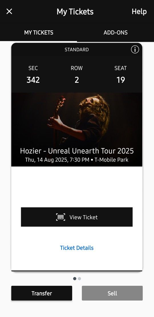 HOZIER Seattle Tickets