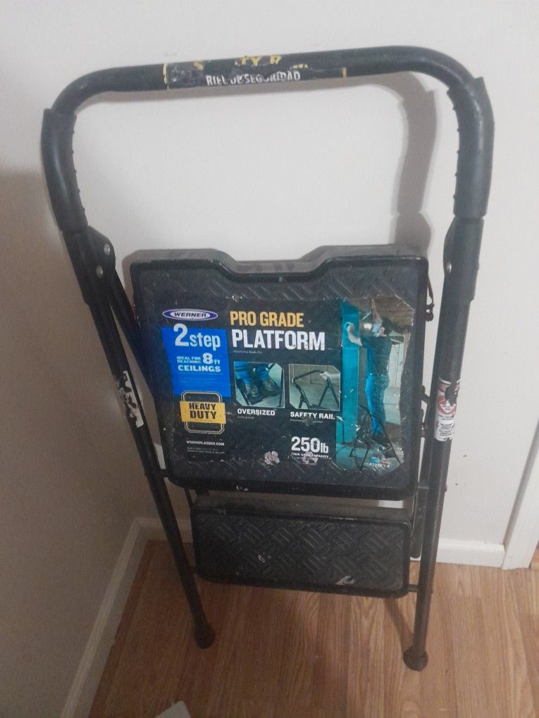 Werner 2Ft Foldable Step Stool (Heavy Duty)