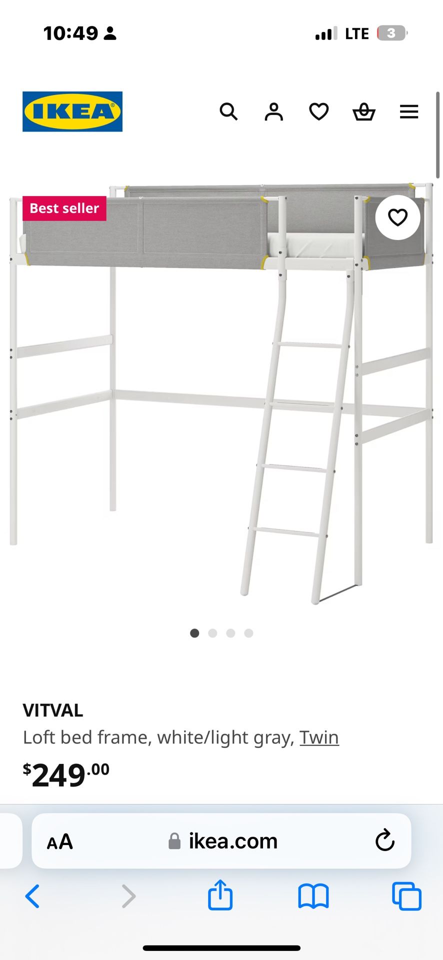 2 twin loft beds frame only no mattress for sale