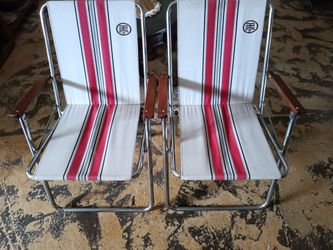 Airstream folding chairs vintage 1960's
