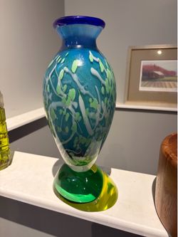 Blown glass vase