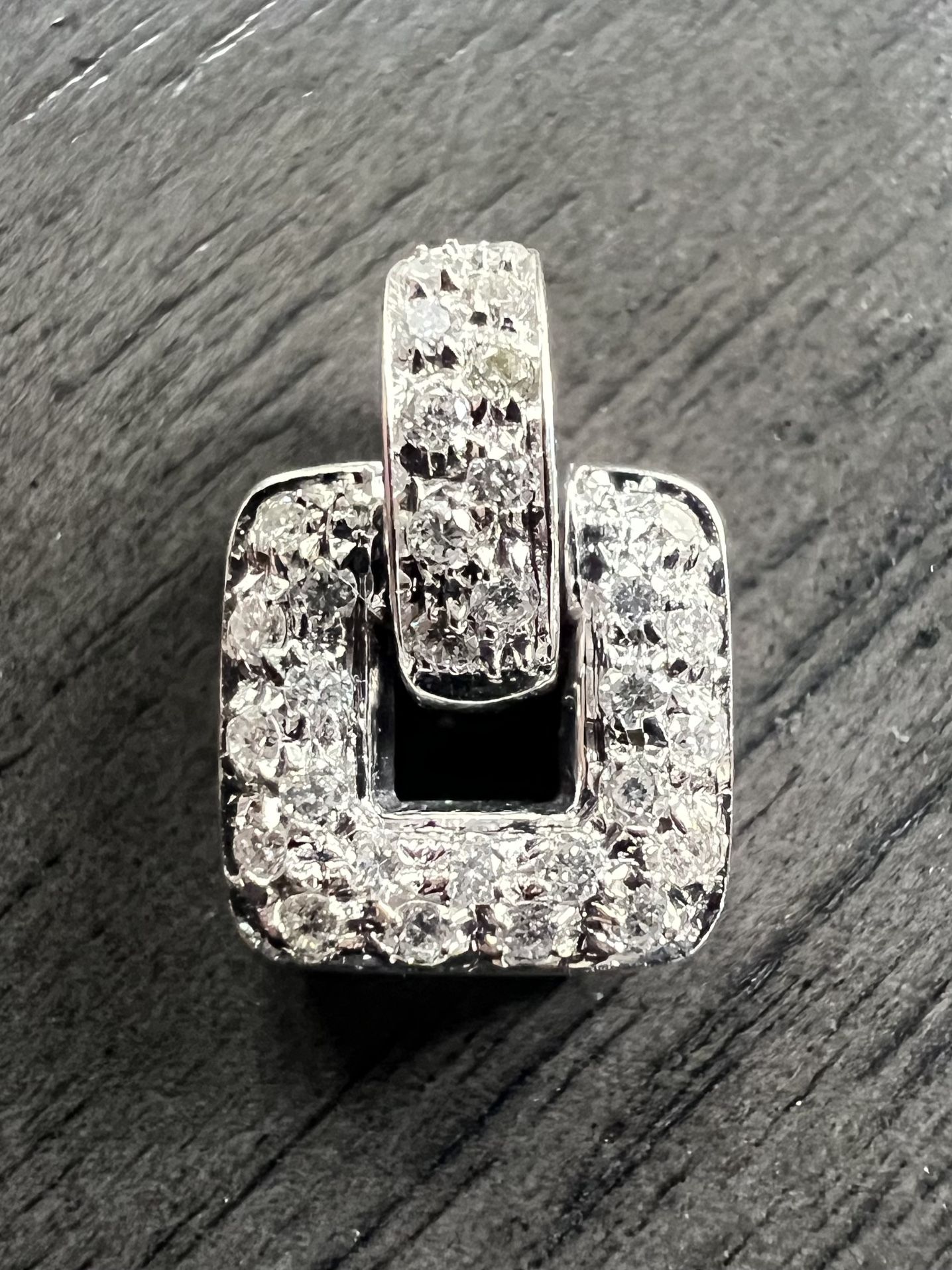 14k Stunning Pave Diamond Pendant
