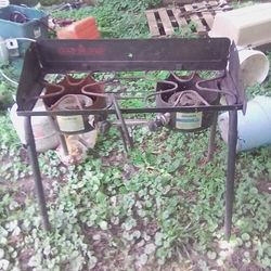 Camp Chef Double Burner With Propane Tank 