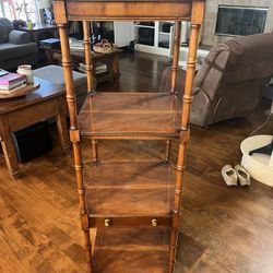 Bissitt & Brunton Vintage 4 Tier Corner Table Stand Antique 