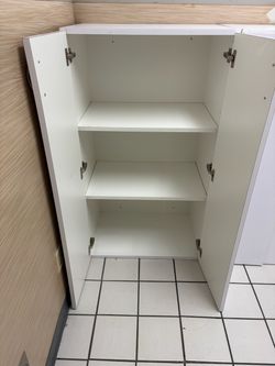 White cabinets