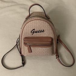 Guess pink mini discount backpack