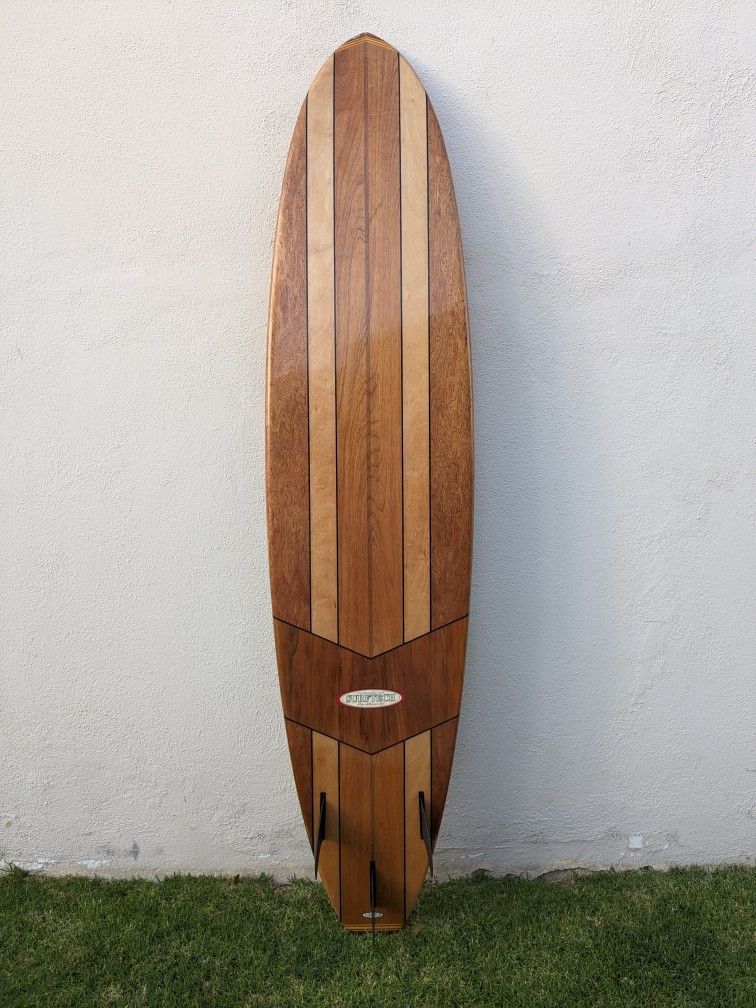 8'0 Surftech Wood Veneer Surfboard