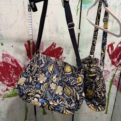 Vera Bradley Purse And Matching Diaper Bag