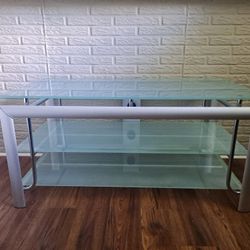 glass table / entertainment table