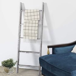 Wooden Ladder Shelf