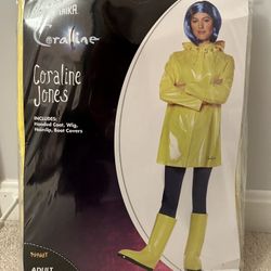 Coraline Jones Costume Adult Size Small 4-6