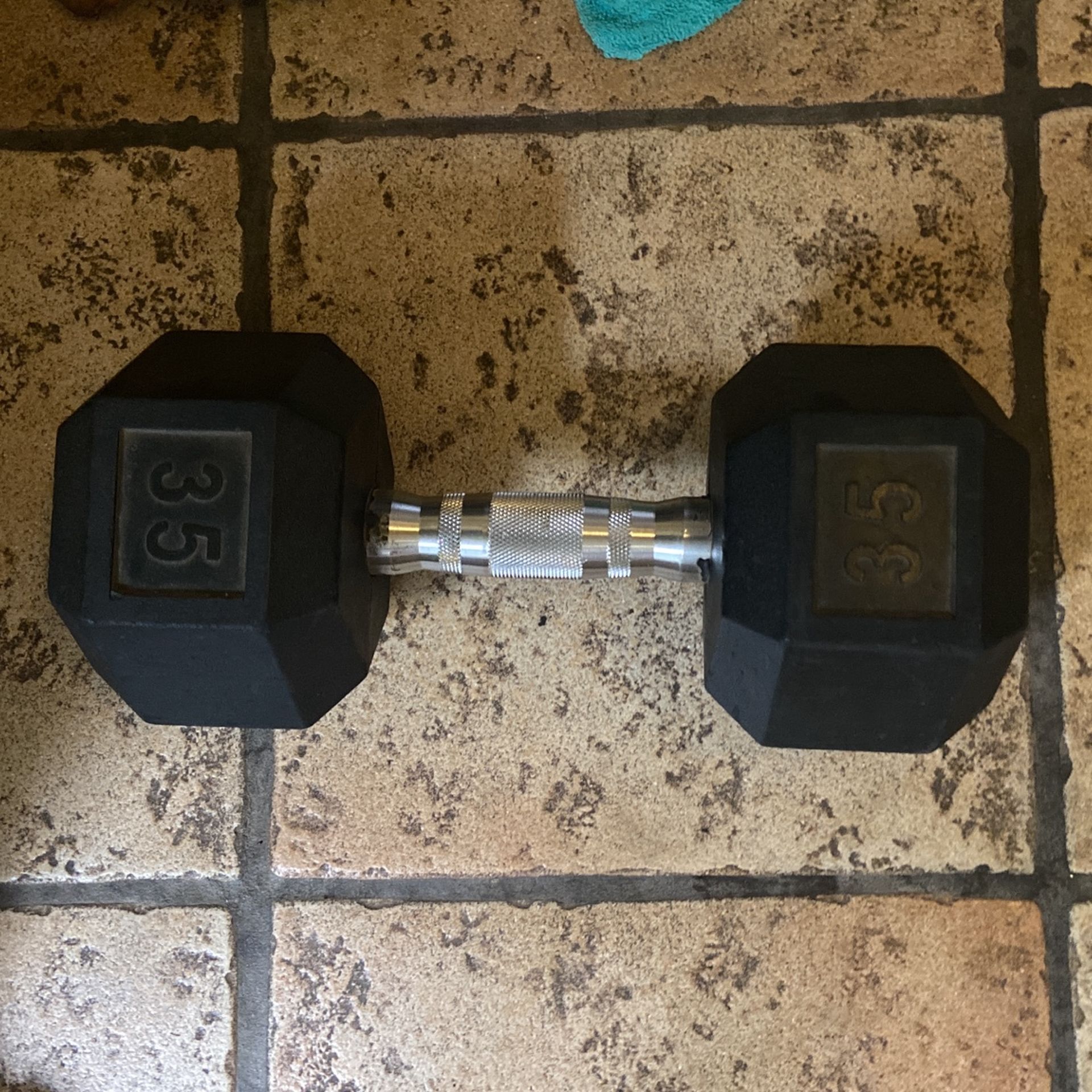 Single 35 Lb Dumbbell