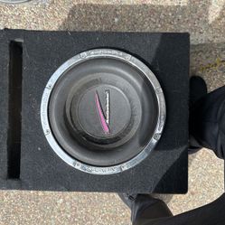 10” Subwoofer With Box (Audiobahn)