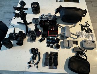 Sony a7R IV Camera Bundle + 2 Lenses, DJI Drone & GoPros