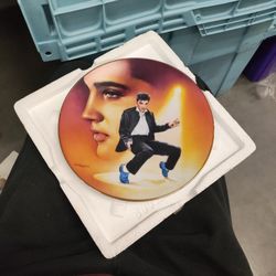 Authentic Elvis Blue suede Shoes Collectors Plate