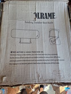 OLRAME folding toddler bed rail