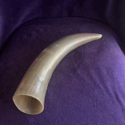 Vintage Natural Horn Drinking Horn Viking Style Medieval Drinking Vessel Rustic Decor
