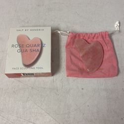 salt by hendrix rose quartz gua sha, open box