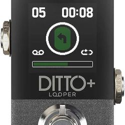 TC Electronic DITTO+ LOOPER Next Generation 60-Minute Multi-session Looper Pedal